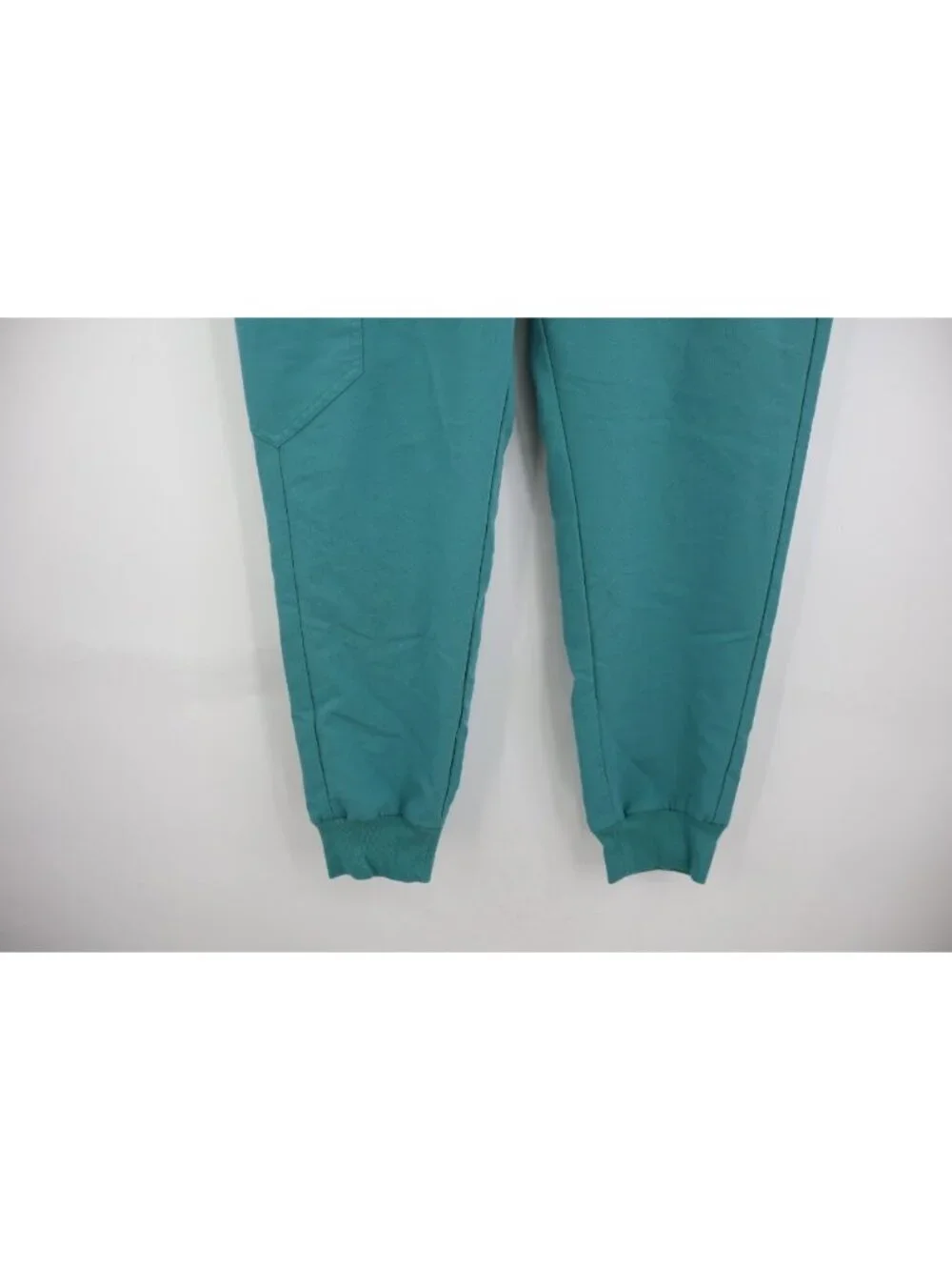 Figs Zamora Jogger Scrub Pants Women Size Medium Petite Teal Drawstring Nursing